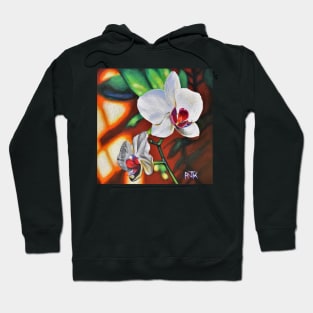 White Orchids or Phalaenopsis Hoodie